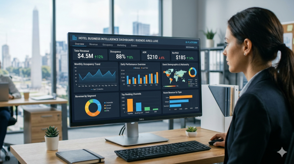 Intelihoteles - Data management para hoteles - Dashboards - Business Inteligence
